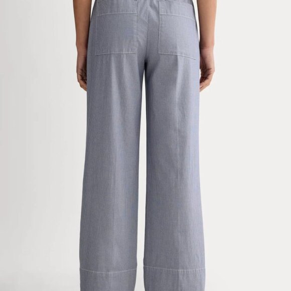 Everlane Easy Pant, Dark Denim Pinstripe, size S - Picture 4 of 6